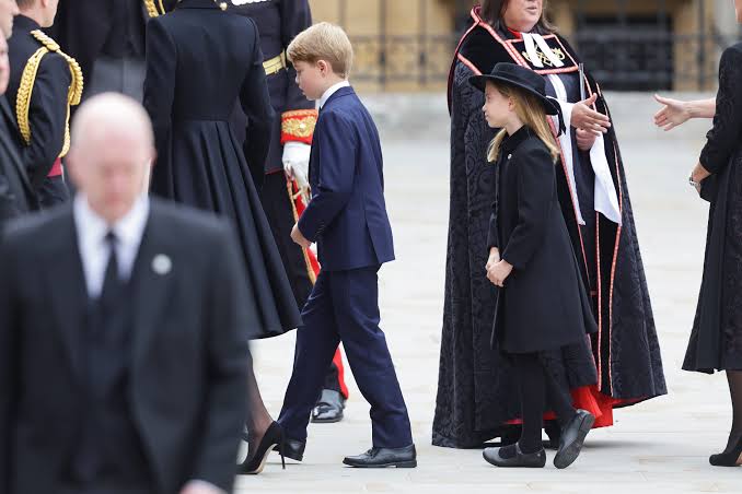 Prince George and Princess Charlotte Attend Queen Elizabeth's Funeral. See  Photos Here.