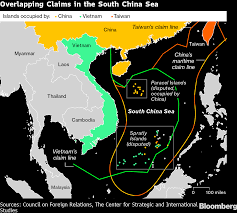 We went aboard the most powerful aircraft carrier ever built. U S Denounces China S Claims To South China Sea As Unlawful Bloomberg