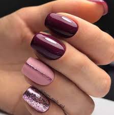 See more ideas about new year's nails, nails, nail designs. 81 Dark Fashion Nail Colors For New Years Koees Blog Purple Nails Simple Nails Nails