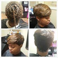 Quick Weave Into Short Layered Hairstyle Weave Hairstyles Glamour Hair Quick Weave Hairstyles