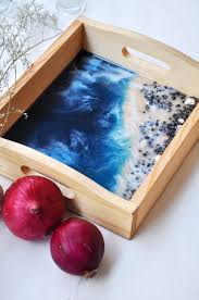 Diy resin photo gift jewelry and serving tray. Epoxy Resin Serving Tray Diy Resin Art Resin Diy Resin Art