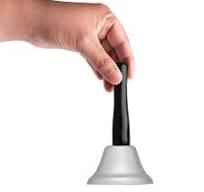 Amazon.com: Super Z Outlet Silver Steel Tea Hand Bell for Wedding Events  Decoration, Food Line, Alarm, Jingles, Ringing : Office Products
