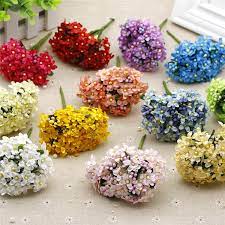 Best range of artificial flowers, silk flowers and luxury faux flowers available online in the whole of the uk. 1 5cm Artificial Fabric Babybreath Flowers Silk Peach Blossom Bouquet For Diy Hair Garland Scrapbooking Floral Decoration Flower Silk For Bouquetssilk Flower Bouquet Aliexpress