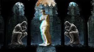 Wallpaper 1920x1080 Px Aesthetic Neon The Thinker 1920x1080 Wallbase 1298111 Hd Wallpapers Wallhere