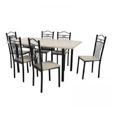 Thick tabletop with bobbin patterned and tapered legs brings a satisfactory feel where the large. Steel Dining Sets Arpico Furniture