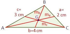Para un triángulo abc, donde am es la mediana del vector a. Mediana De Un Triangulo