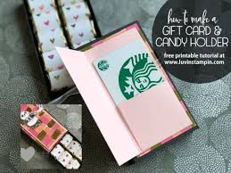 Here's how you can easily create small boxes using old greeting cards; Gift Card Chocolate Match Box Luvin Stampin Gift Card Specials Easter Gift Card Holder Gift Cards Money