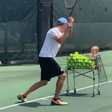 Everyone knows fancy occasions require fancy attire. Baby Boy Helps His Tennis Pro Dad With Practice And It S Too Cute Not To Watch