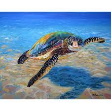 Turtle Sea Turtle Painting