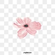 Pink Ink Flowers In 2020 Flower Png Images Watercolor Flower Vector Flower Border Png