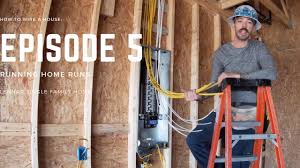 How do you run electrical wiring through a log home? How To Wire A House Episode 5 Home Runs Youtube