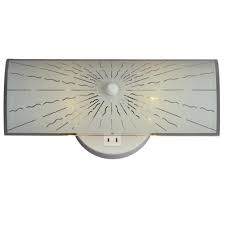 Home depot bathroom vanity lights with outlet. Filament Design Mika 2 Light White Wall Sconce Cli Xy330605 The Home Depot Bathroom Light Fixtures Vanity Lighting Bathroom Lighting