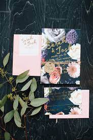 Floral Graffiti Inspiration At The Big Fake Wedding Foil Stamped Wedding Invitations Wedding Invitation Trends Photo Wedding Invitations