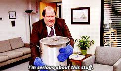 It was really fun to do, but it always surprises me that so many people mention the cold open we did where kevin spills chili on the floor. Was Pam S Desk Placed To Cover Up Kevin S Chili Incident Dundermifflin