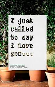 Stevie Wonder I Just Called To Say I Love You Letra Español Tipografia Braille Troquelada Sobre Tipografia Impresa Stevie Wonder Graphic Poster Words