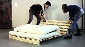 Check spelling or type a new query. Banquette Convertible En Bois Avec Matelas Futon Roots De Karup Youtube