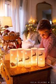 Santa Sleigh Reindeer Luminaries Free Printable Ella Claire Co
