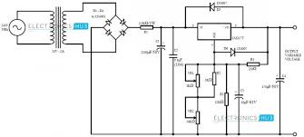 0 28v 6 8a Power Supply Circuit Using Lm317 And 2n3055 đồ điện Tử Cong Nghệ Mạch In