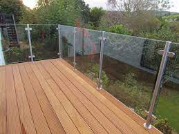 Wooden Deck With Glass Balustrade Glass Railing Glass Balustrade Glass Handrail