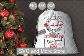 29 Free Silhouette Santa Sack Design Silhouette School Download Christmas Sack Svg Pics