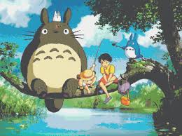 Free totoro patterns cross stitch. Cross Stitch Pattern Totoro Fishing By And 50 Similar Items