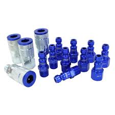 colorfit by milton coupler and plug kit t style blue 1 4 in npt 14 piece