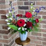 Blossom & Vine Red, White & Blue Special Floral Arranging Class