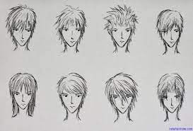 Spiky Boy Hair Draw Google Search Anime Hairstyles Male Anime Hair Anime Guy Blue Hair