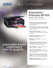 When used with the right photo paper, it provides excellent printing. Epson Xp 610 Manuals Manualslib