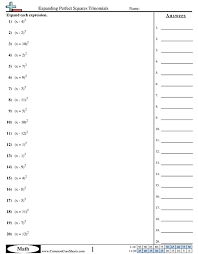 Identify the variables for each example. Algebra Worksheets Free Commoncoresheets
