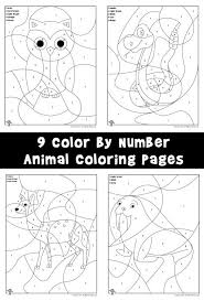 They are the same seven colors that light consists of, that is, violet number 9 template crafts and worksheets for preschool. Preschool Color By Number Animal Coloring Pages Woo Jr Kids Activities Children S Publishing