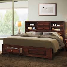 Add bright style and function to your bedroom with the aspen cambridge queen panel platform storage bed. Asger Antique Oak Wood King Size Storage Bedroom Set