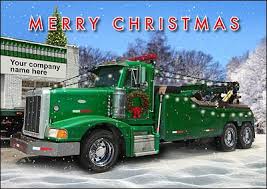 Towing Truck Christmas Cards Customized For Your Business Tow Truck Best Family Cars Trucks