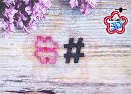 Hashtag Cortador 40mm Cortador 3d