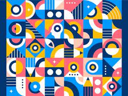 Abstract monochrome square geometric pattern background.optical art. Geometric Art Designs Themes Templates And Downloadable Graphic Elements On Dribbble