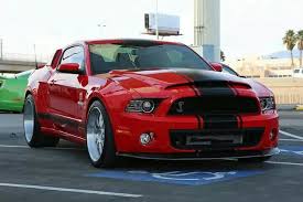 2014 Race Red Shelby Gt500 Super Snake With Full Wide Body Kit Super Snake Mustang Shelby Mustang Cars