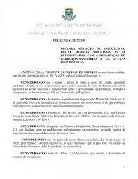 El gobernador de la ciudad de nueva york, estados unidos (ee.uu.), andrew cuomo, decretó este sábado estado de emergencia por. Decreto NÂº 2522 2020 Situacao De Emergencia Prefeitura Municipal De Urubici