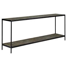 Regina Andrew Herringbone Lodge Herringbone Wood Black Metal Console Table Metal Console Table Black Metal Console Table Herringbone Wood