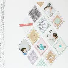 Stephanie Makes Creating A Diamond Inspired Layout Scrapbook Inspiration Studio Calico Scrapbook Crafts