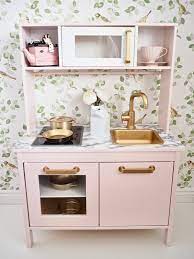 Ikea play kitchen hack tutorial. Ikea Duktig Play Kitchen Makeover Dainty Dress Diaries