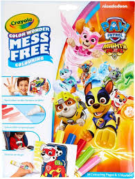 Paw patrol mighty pups coloring pages home chase page. Crayola Paw Patrol Mighty Pups Color Wonder Wholesale