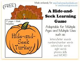 Free Download Hide And Seek Turkey Game Homeschool Thanksgiving Thanksgiving Preschool Free Homeschool