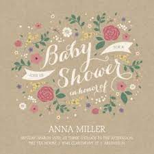 Whimsical Florals Girls Baby Shower Invitations Baby Shower Invitations Baby Shower Event Baby Shower Invites For Girl