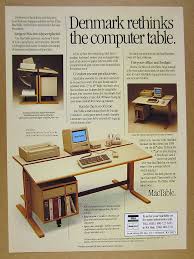 1986 Mactable Apple Macintosh Computer Table Photo Scancofurn Vintage Print Ad Apple Computer Apple Macintosh Computer