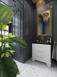 See more ideas about beautiful bathrooms, bathroom inspiration, bathroom design. Dramatic Traditional Powder Room
