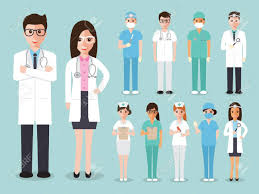 Doctors And Nurses And Medical Staffs Flat Design Icon Set Hospital Icon Medical Health Icon