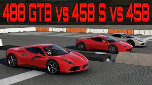 'borderline illegal' is probably more appropriate, if only because 'sonic battering ram'. Ferrari 488 Gtb Vs 458 Speciale Vs 458 Italia Forza 6 Drag And Track Battle Youtube