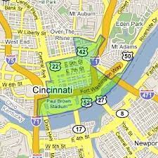 Map Of Downtown Cincinnati Downtown - History - Cincy.com