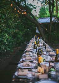 Grilled spicy sausages go for chorizo, brats, spicy smoked kielbasa or hot links. How To Host A Dreamy Outdoor Dinner Party In The Wild Bon Appetit