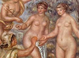 While the painting shows paris awarding aphrodite the golden apple, rubens subtly suggests the folly of his decision by making all three goddesses equally radiant. Work In Progress Renoir S Judgement Of Paris The Eclectic Light Company